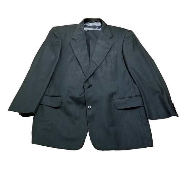 Hickey Freeman Other - Hickey Freeman Suit Loro Piana Tasmanian 120's Men's Size 44R Charcoal Pinstripe